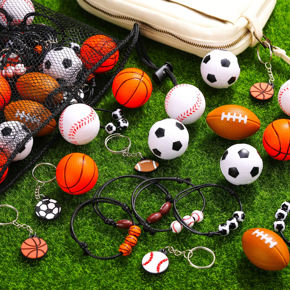 Nosiny sportball bracelet close-up showing vibrant colors and smooth surface