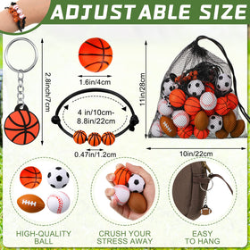 Nosiny sportball charm bracelet pieces with wax thread and acrylic beads