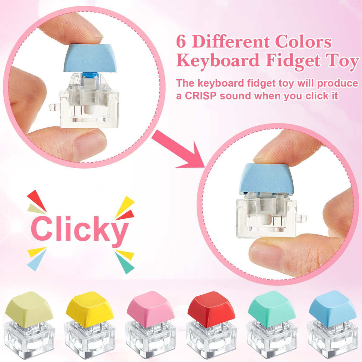 Sturdy plastic and zinc alloy build provides durable, satisfying clicks