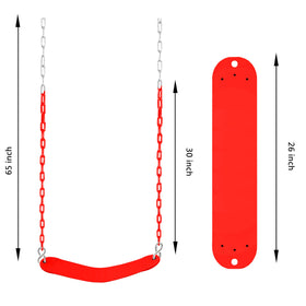 NOSTIFY heavy-duty chain provides durable support for long-lasting play.
