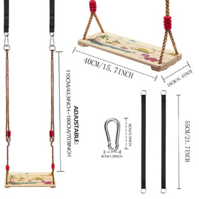 NOSTIFY swing setup on a tree with straps for easy installation