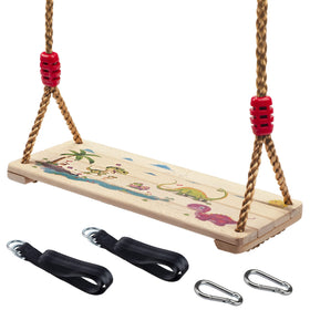 NOSTIFY wooden swing seat beige, comfortable for kids and adults