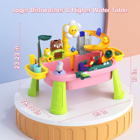 Noufwa kitchen play sink outdoors with adjustable legs for desk or floor height