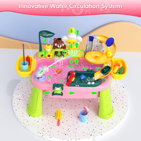 Noufwa pink sink playset ideal for beaches, parks, and backyards during summer play