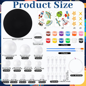 Novabright four brushes ideal for precise planet detailing and shading