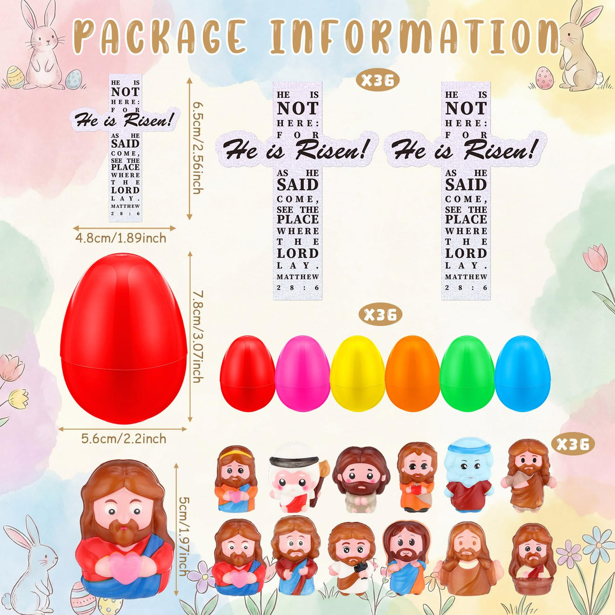 Novabright multicolor eggshells for festive Easter decor and hides