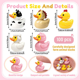 Novabright duck chicken figurine for DIY crafts and festive decorations.