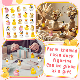 Novabright duck pig figurine for gift embellishments and displays.