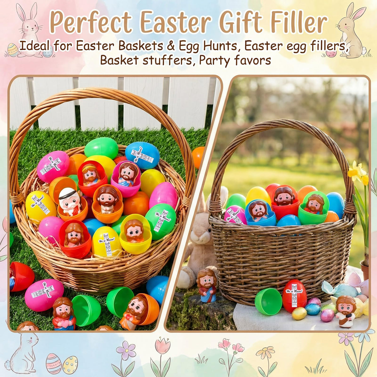 Novabright pearlescent He Is Risen cards for gift bags