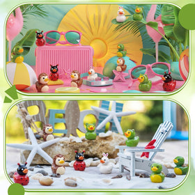 Novabright summer duck designs for fairy garden accents