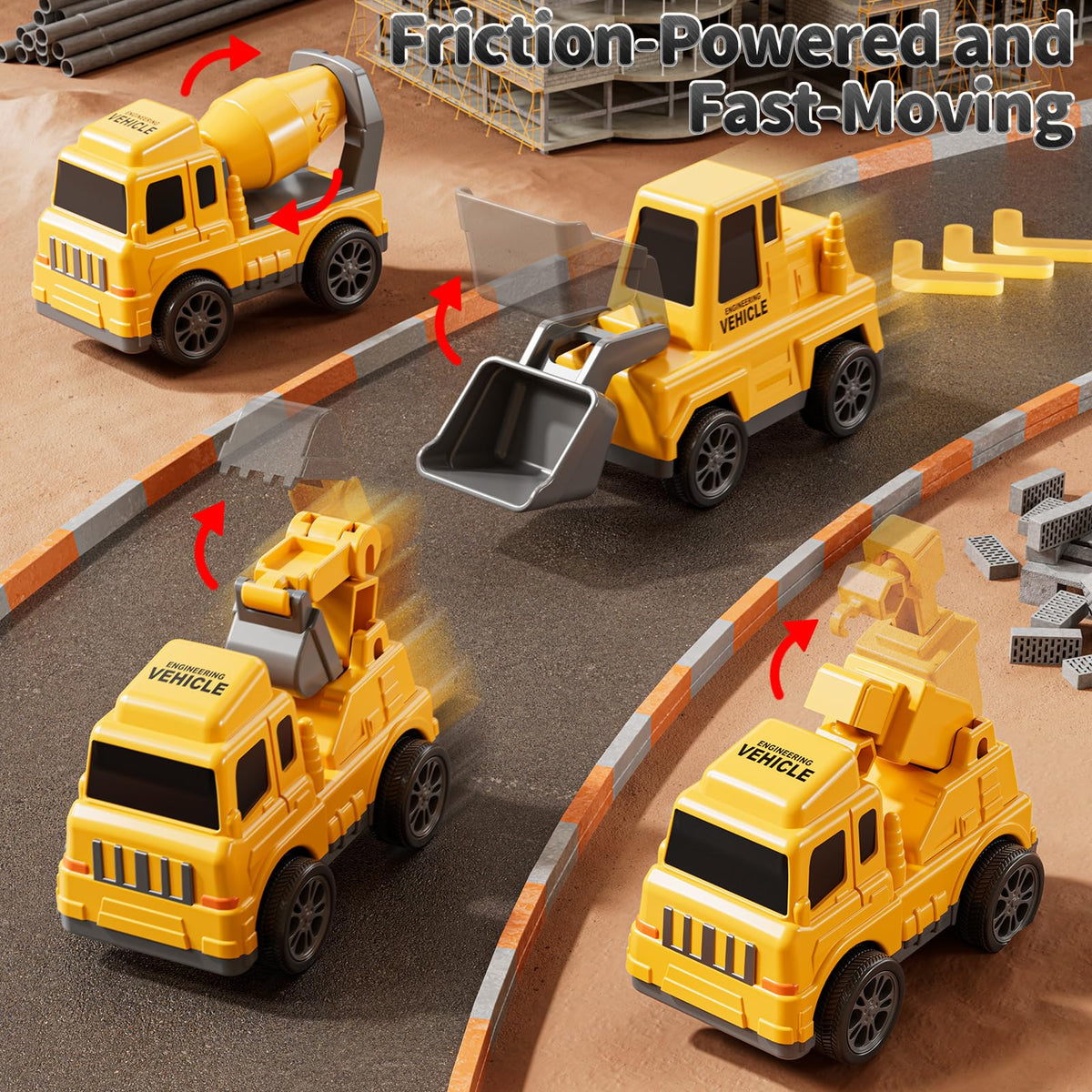 Novaluki durable, smooth-edged plastic supports safe, long-lasting pretend engineering adventures.