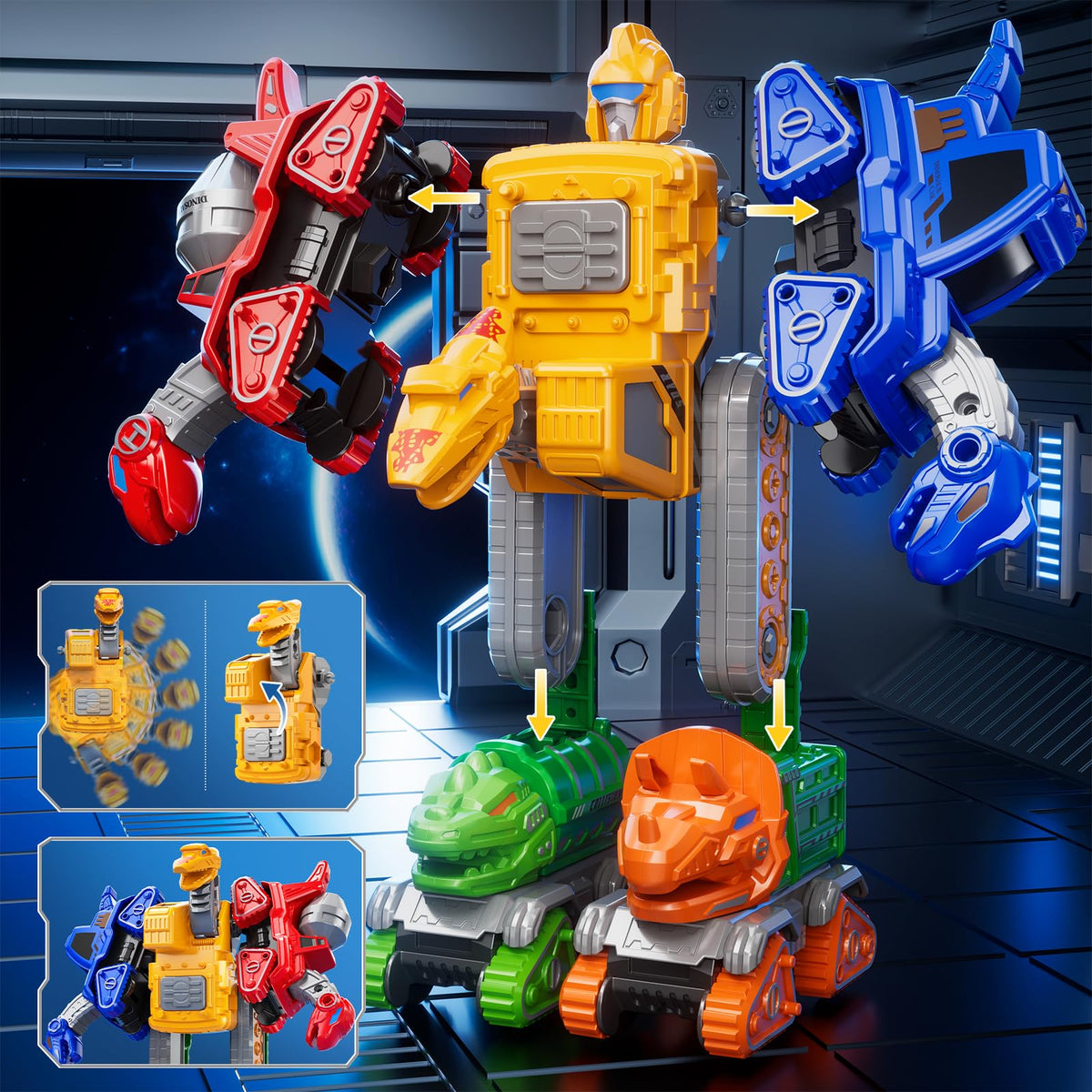 Novaluki pterosaur excavator truck promotes creative construction play.