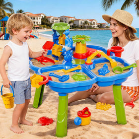 Novaluki table accessories boost creative sand and water play outdoors