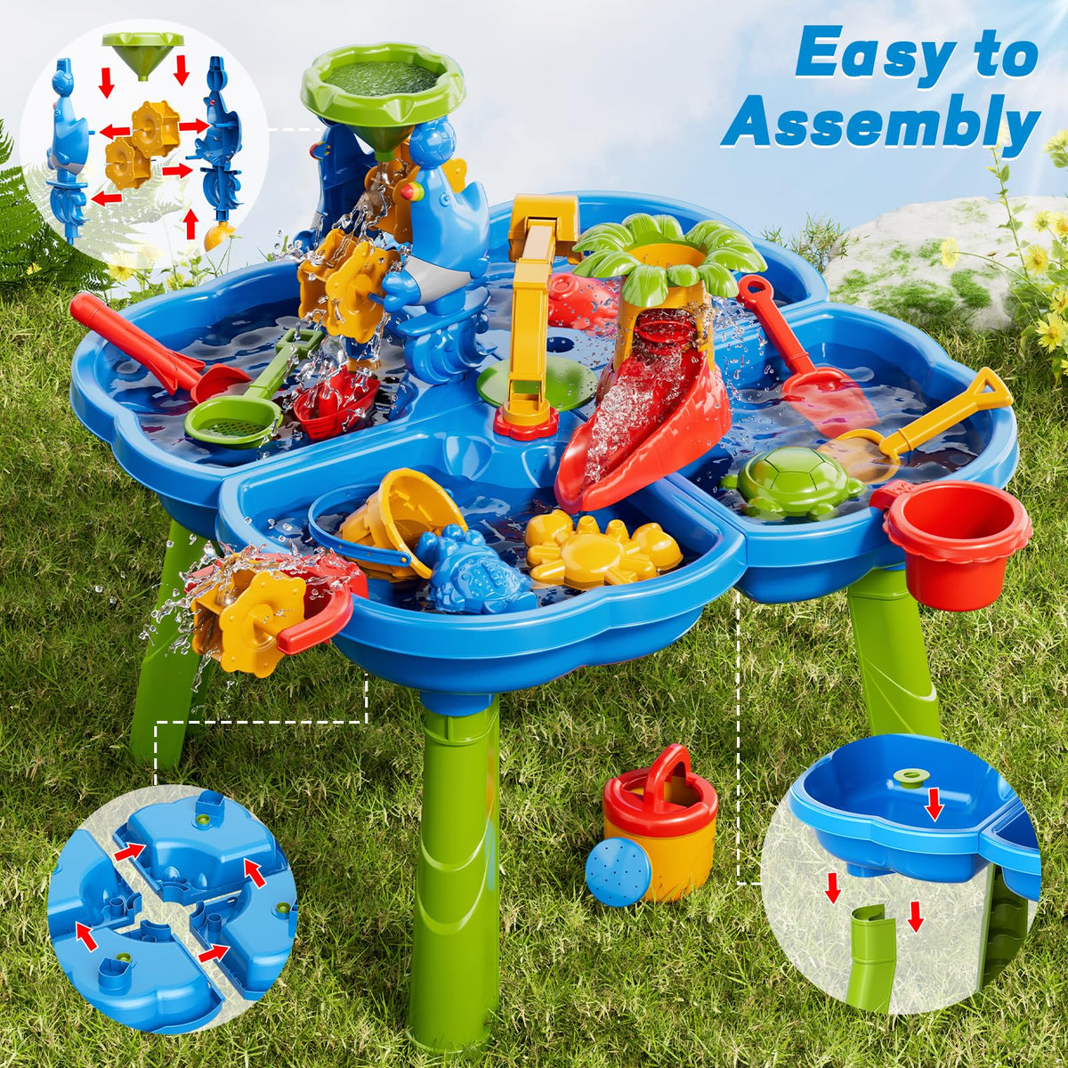 Novaluki sand and water table durable construction for safe use