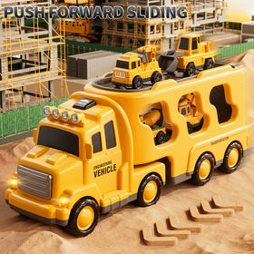 Novaluki sound-and-light construction vehicles engage kids with interactive features.