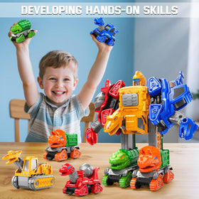 Novaluki triceratops loading truck supports fine motor skills and role-play.