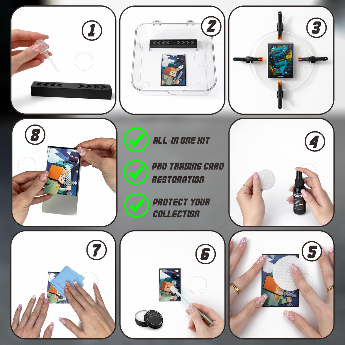 NOVATRA Professional Card Repair Kit card press system for flat, presentation-ready cards