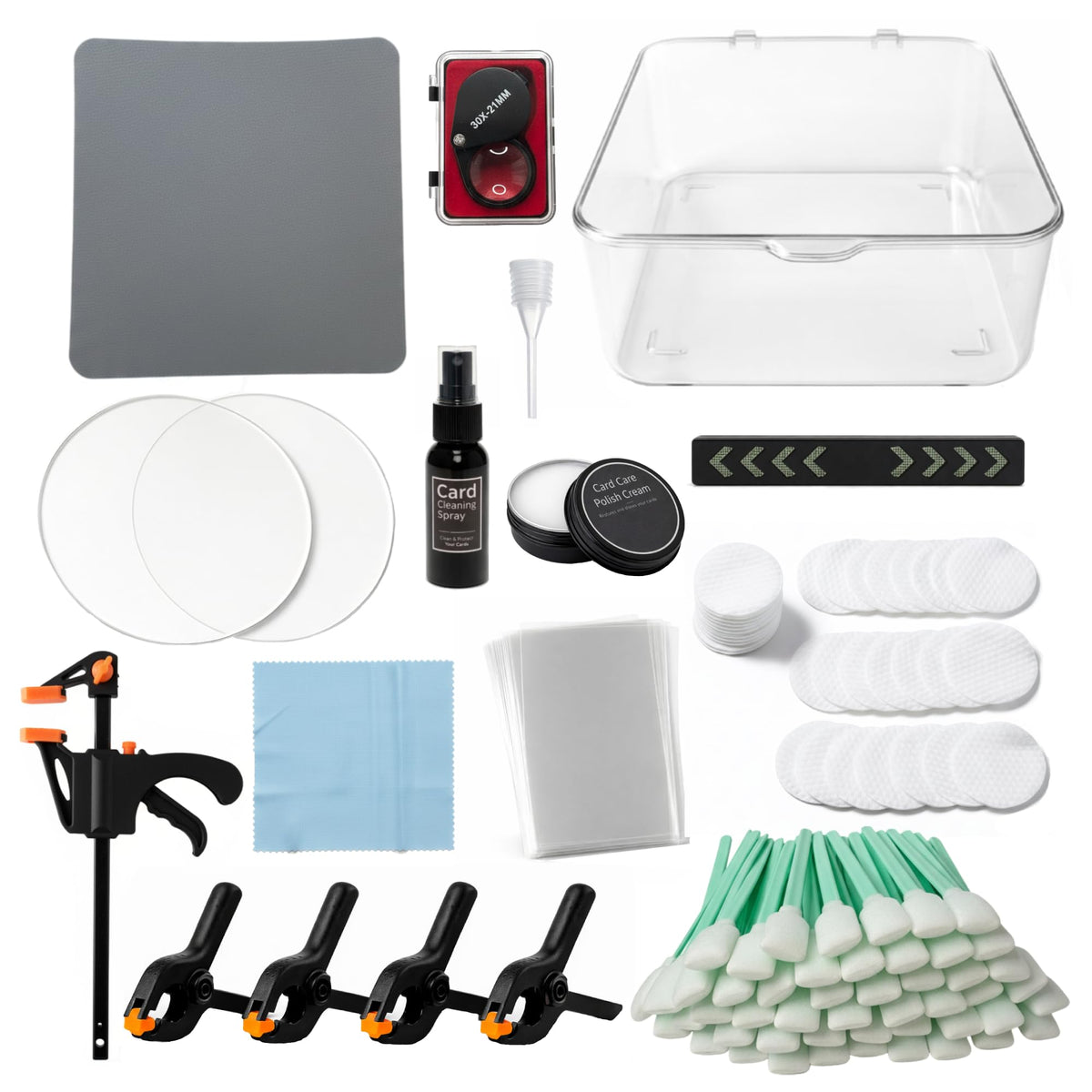 NOVATRA Professional Card Repair Kit magnifier view for precise surface inspection
