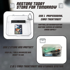 NOVATRA Professional Card Repair Kit protective wax finish preserves restored cards