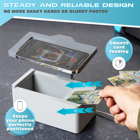 NOVATRA Trading Card Scanner Pro compact portable design for on-the-go use.