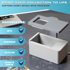 NOVATRA Trading Card Scanner Pro maintains a stable position for blur-free images.