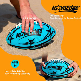 NovaEdge Hydro Water Football features a textured grip for easy throwing