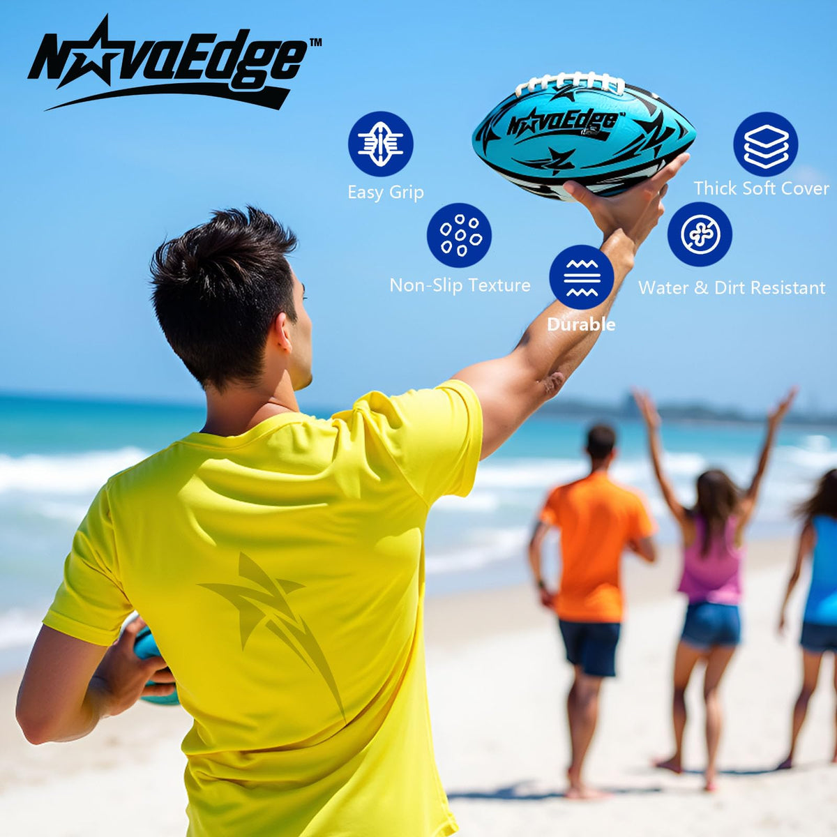 NovaEdge Hydro Water Football includes a compact pump for quick inflation
