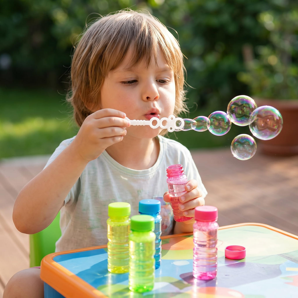 Novelinks outdoor summer bubbles for party and playtime.
