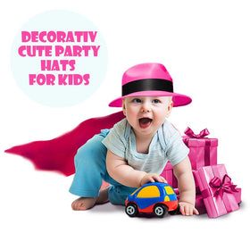 Novelty Place one-size-fits-all hats fit kids and teens easily.