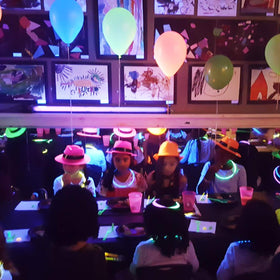Novelty Place 24-pack party hats make quick, colorful favors.