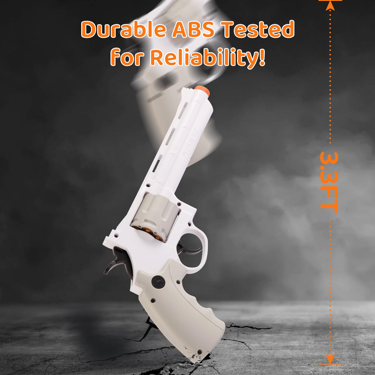 NOVOCA 357 toy revolver ergonomic grip for comfortable handling