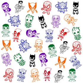 Novovida superhero stampers perfect for birthday party ideas.