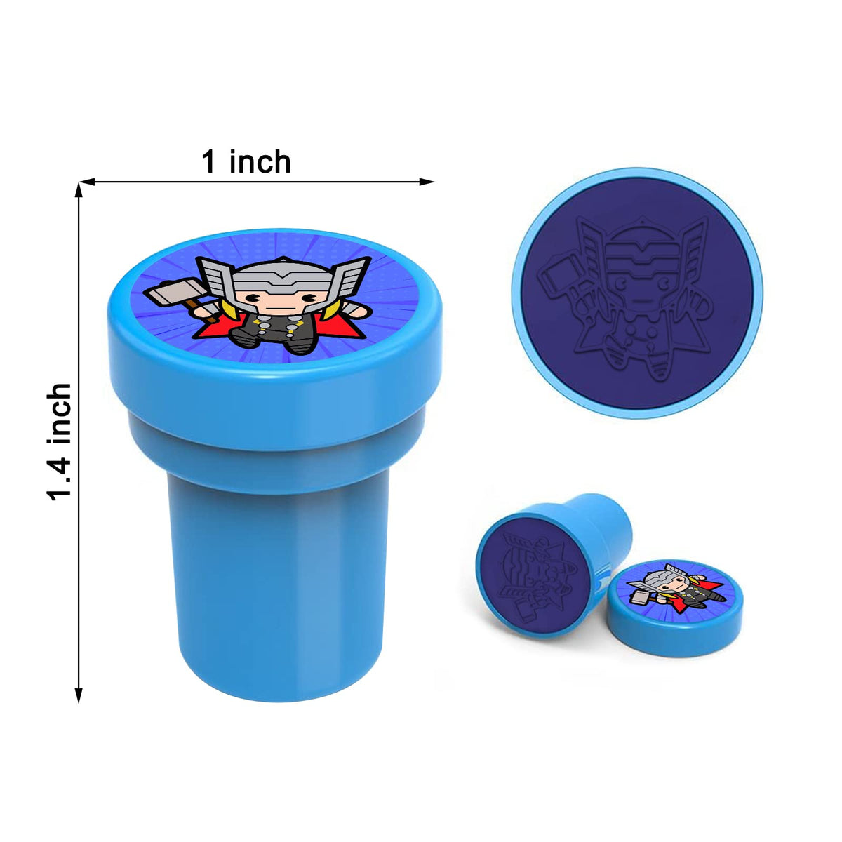 Novovida superhero stampers are non-toxic and kid-safe.