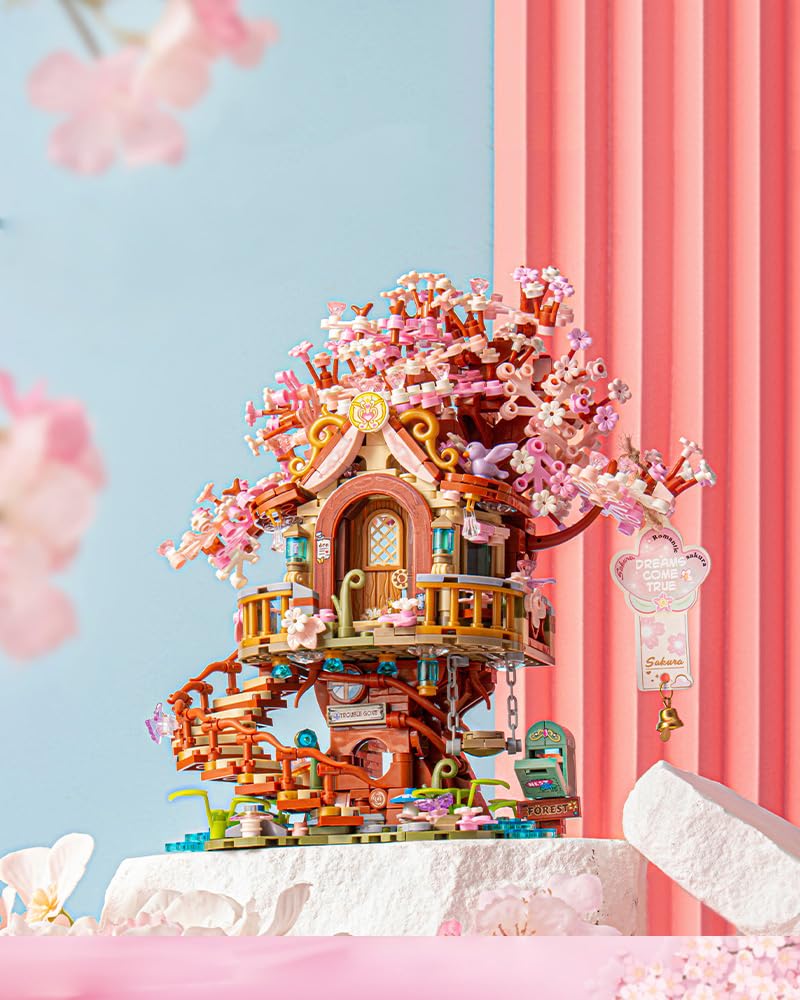 Noziaa gift idea for adults and kids featuring pink sakura blocks.