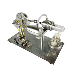 N/P Qing Shuang Stirling engine during operation powers colorful LED indicators