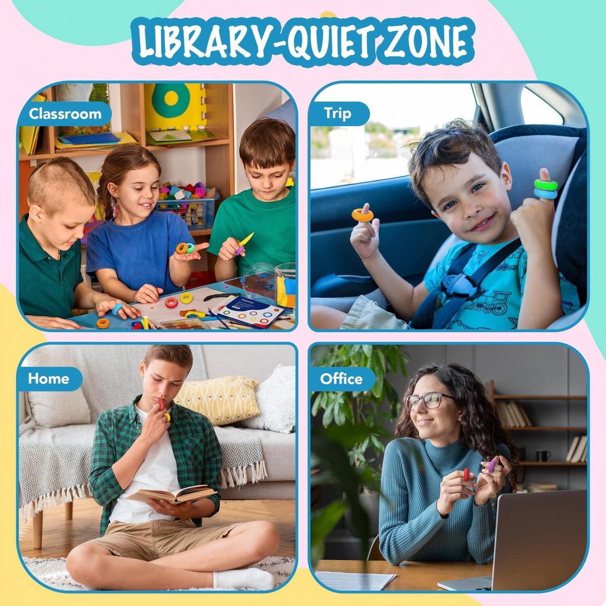 NPPN chew-safe fidget rings are lightweight travel companions.