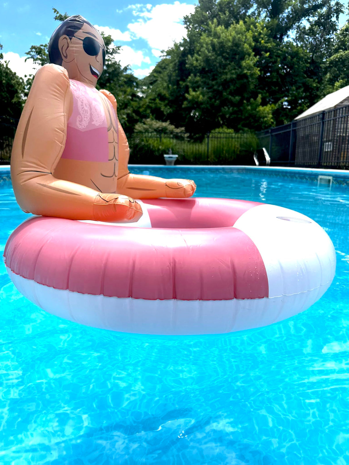 NPW Hunky Chad pool ring invites friends to relax and mingle.