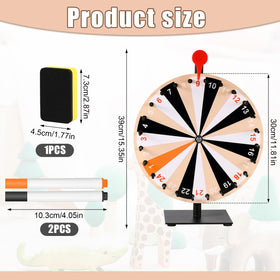 NQEUEPN prize wheel face with 24 colorful slots for events.