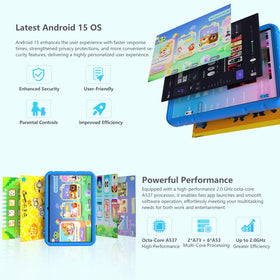 NRKDUBQ 10-1 inch HD display with clear visuals for kids