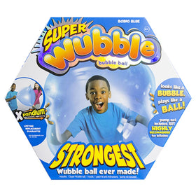 NSI Wubble blue bubble ball with pump for quick inflation and play