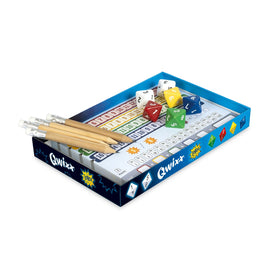 NSV Qwixx Longo dice in action adding tension and strategy.