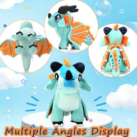 NTSPFU Rainwing dragon stuffed animal with embroidery details for durable play.