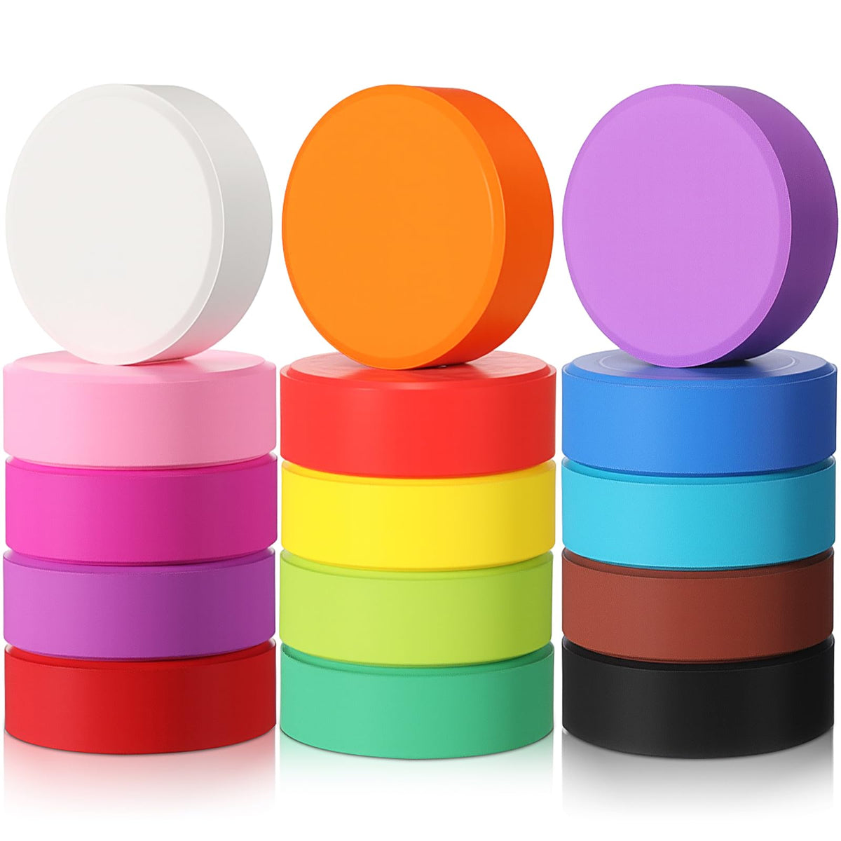 Nuanchu tempera paint cakes 15 colors — vibrant palette for kids' art projects