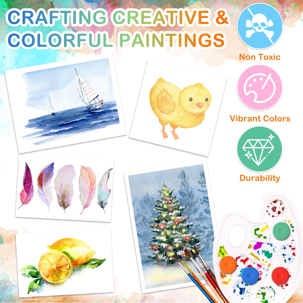 Nuanchu tempera paint cakes anti-crack formulation — durable, crack-free color delivery