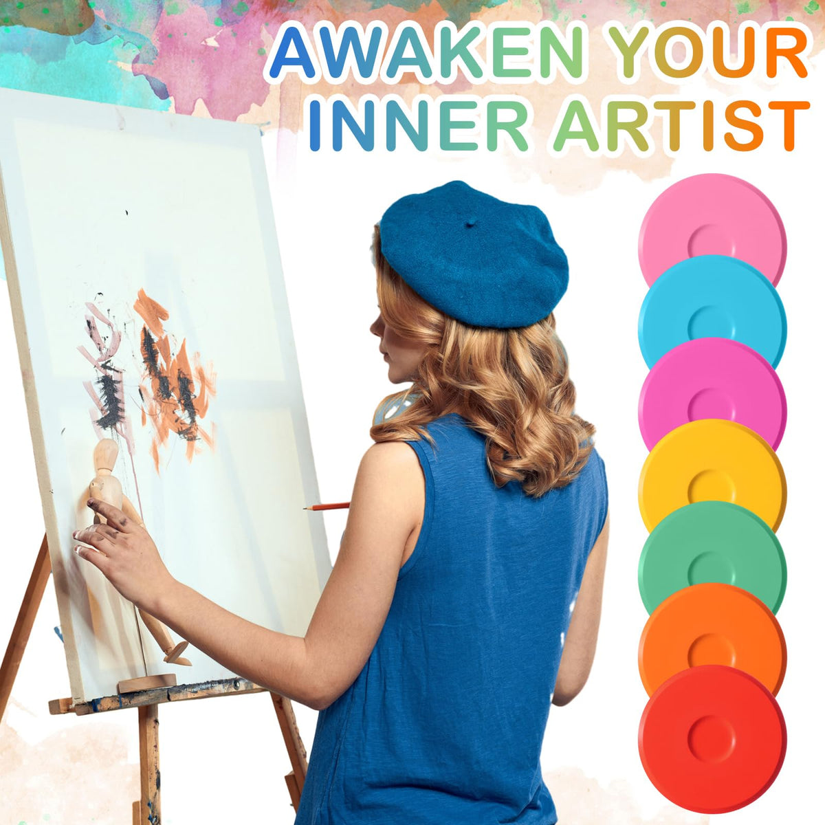 Nuanchu tempera paint cakes ideal for education and DIY projects — color variety for learning