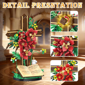Nubee premium ABS bricks emphasizing sturdy construction and long-lasting display.