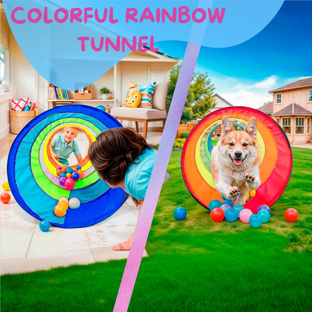 NUBUNI Tunnel Soft Polyester provides durable, child-friendly material.