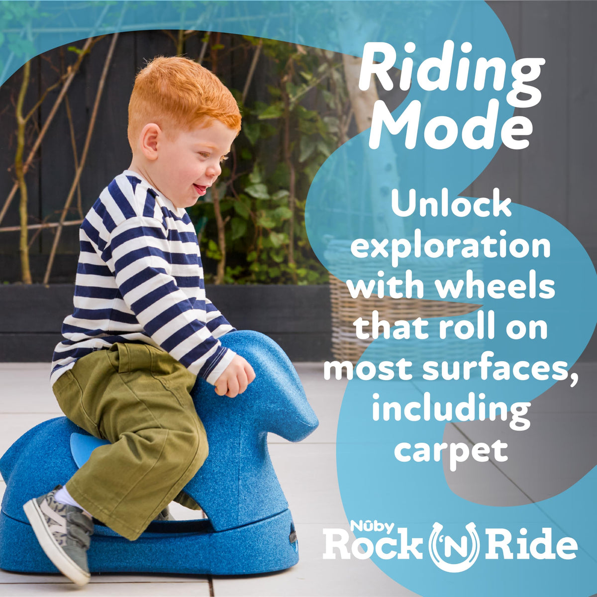 Nuby Rock 'N Ride uses lightweight EPP foam for safe, durable play.