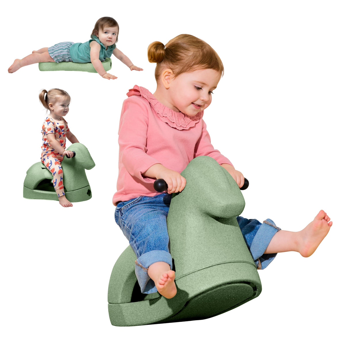 Nuby Rock 'N Ride rocking horse for indoor and outdoor play, building balance and coordination.
