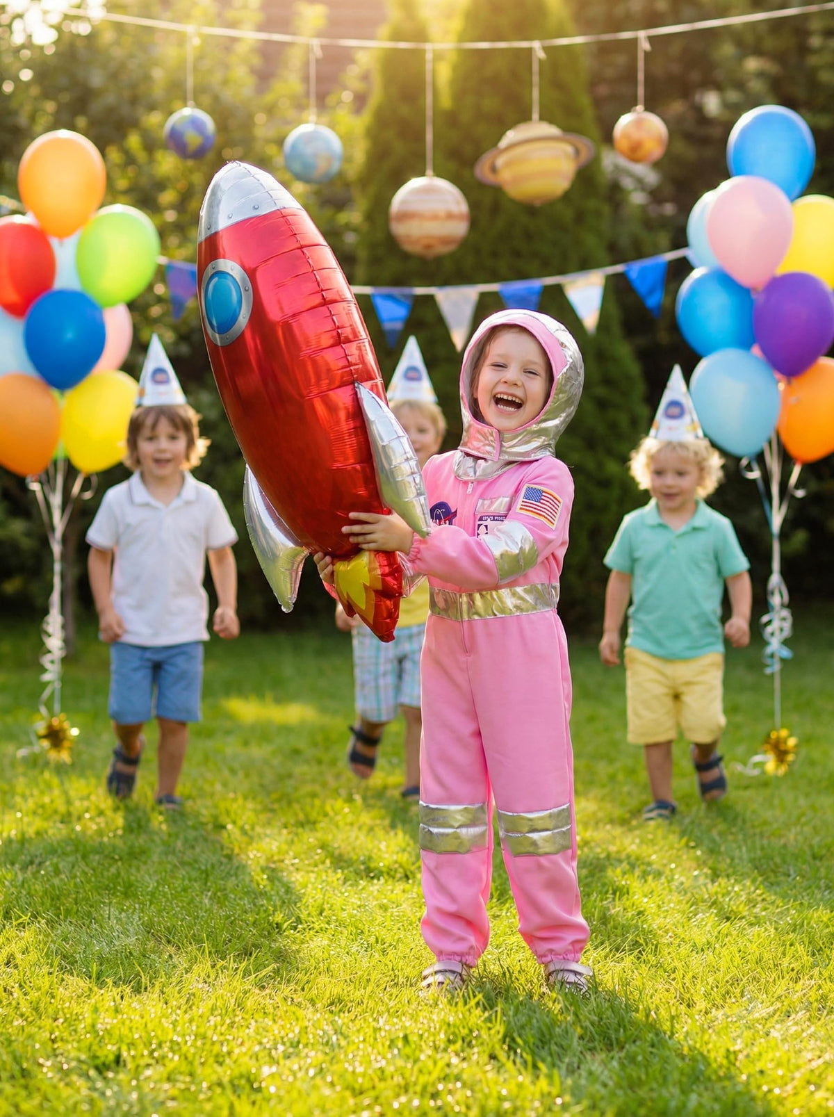 Nuehoryu astronaut helmet adds authentic finish to the pink space suit